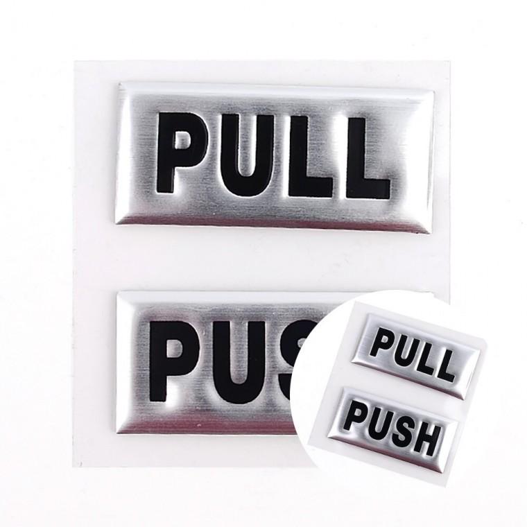 PULL PUSH 2P 돌출명판 푯말 식당표지판