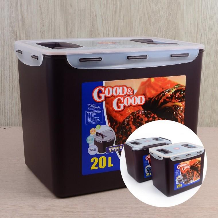 김치통 20L 21L 장아찌용기 김치용기 플라스틱밀폐용기