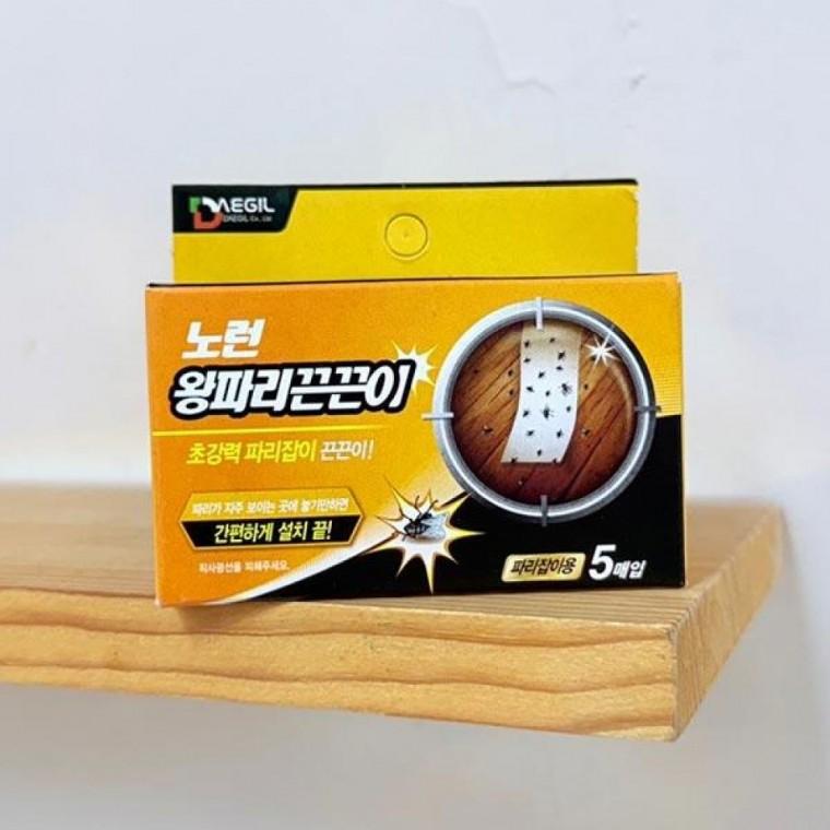 왕파리 노런 끈끈이 5매입 노런 왕 살충제 해충제 끈끈이 잡기 트랩