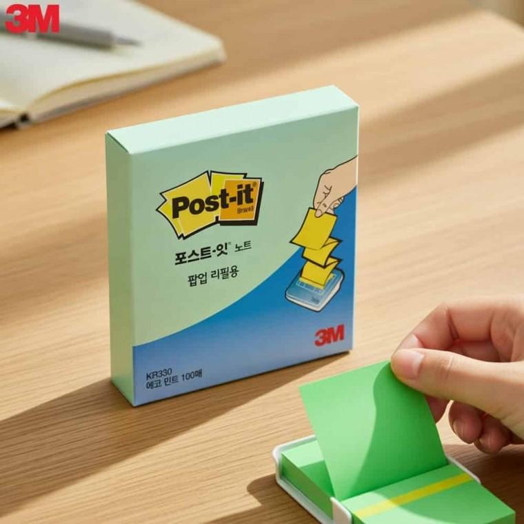 팝업 노트 리필 접착식메모지 뽑아쓰는스티커메모지