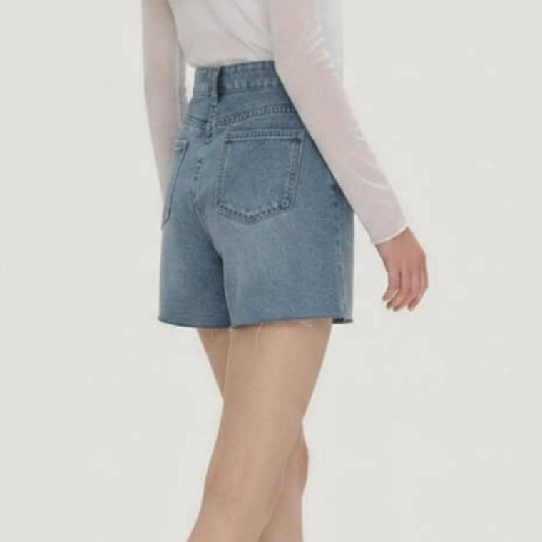 청바지 데님 반바지 숏팬츠 코튼 베이직 여름 4부 여성 깔끔