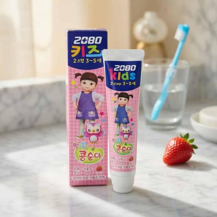 2080키즈 콩순이 치약 애기치약 4세치약
