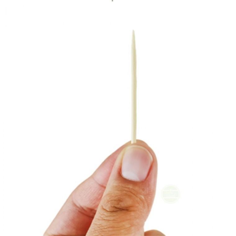 나무 요지 4통 얇은대나무이쑤시개 자작나무이쑤시개