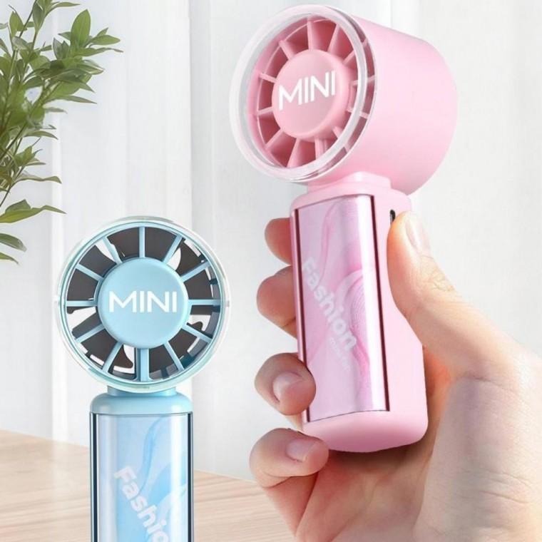 아이스 캔디 미니 손선풍기 휴대용 무선 핸디선풍기 USB 충전식