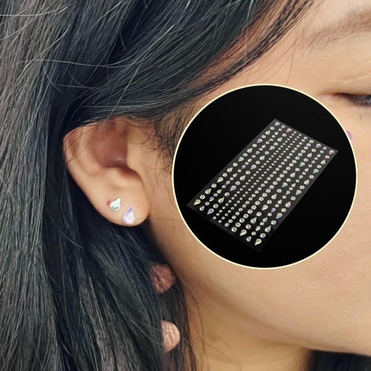 바디 물방울 포인트 파티 파티용 페이스 큐빅 스티커