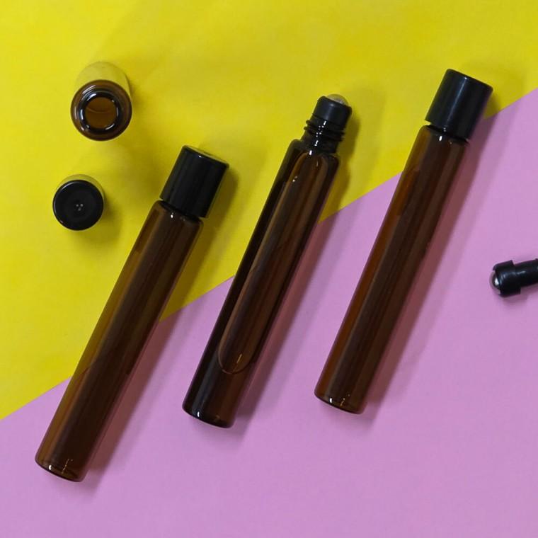 에센스 여행용 10ml 5ml 리필 갈색 롤온 공병