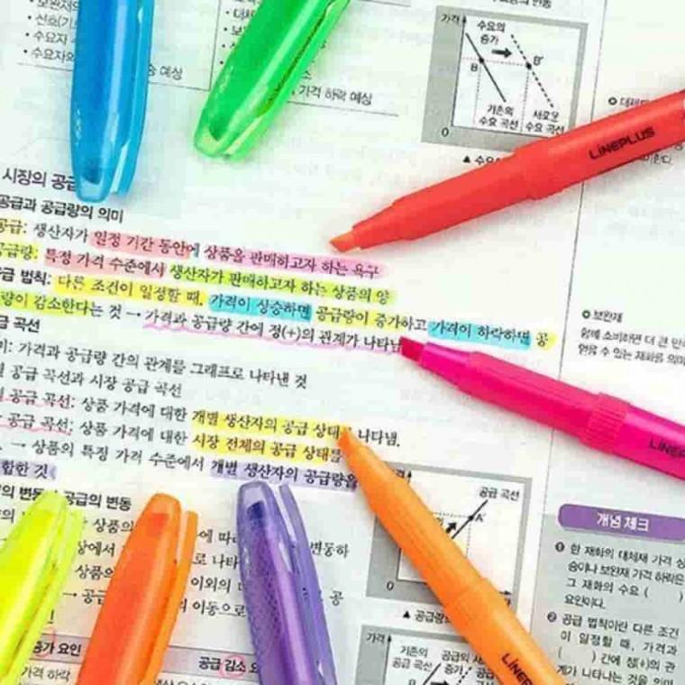 형광펜 5색 세트 형광팬 학용품 예쁜학용품