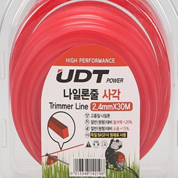 예초기끈 나일론줄 2.4mm 30M 사각형 제초기날