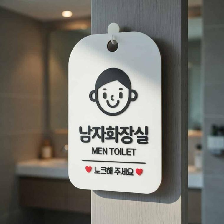 남자화장실 안내판 화장실표시판 소형간판