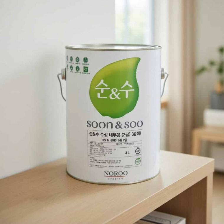 순n수 내부용 수성페인트 흰색페인트 인테리어페인트