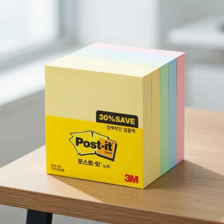 포스트잇 노트 점착식메모지 메모지654-5a