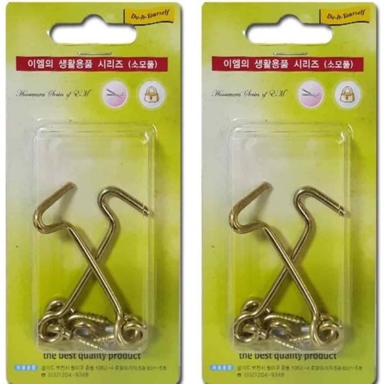 문잠금장치 여닫이문잠금 문고정고리 문고리 아오리정