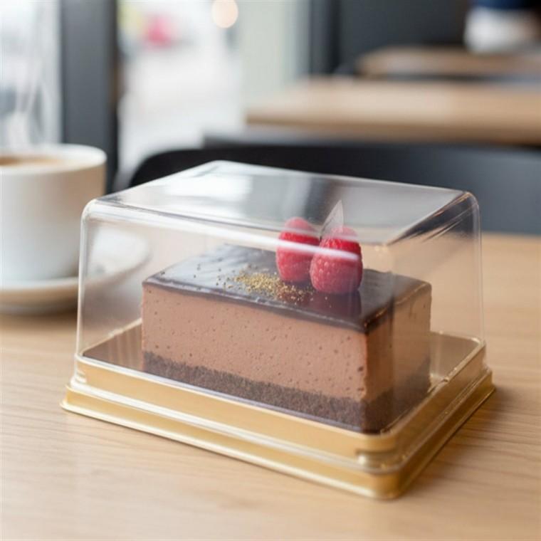 디저트 금색 용기 크로플포장 컵케익용기