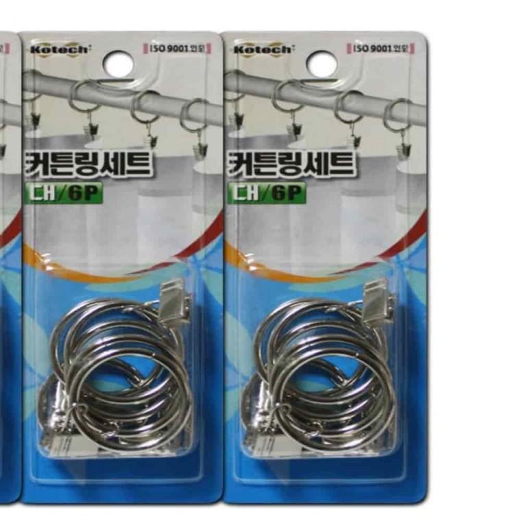 커튼링집게핀 커튼핀 커텐집게 커튼링 세트