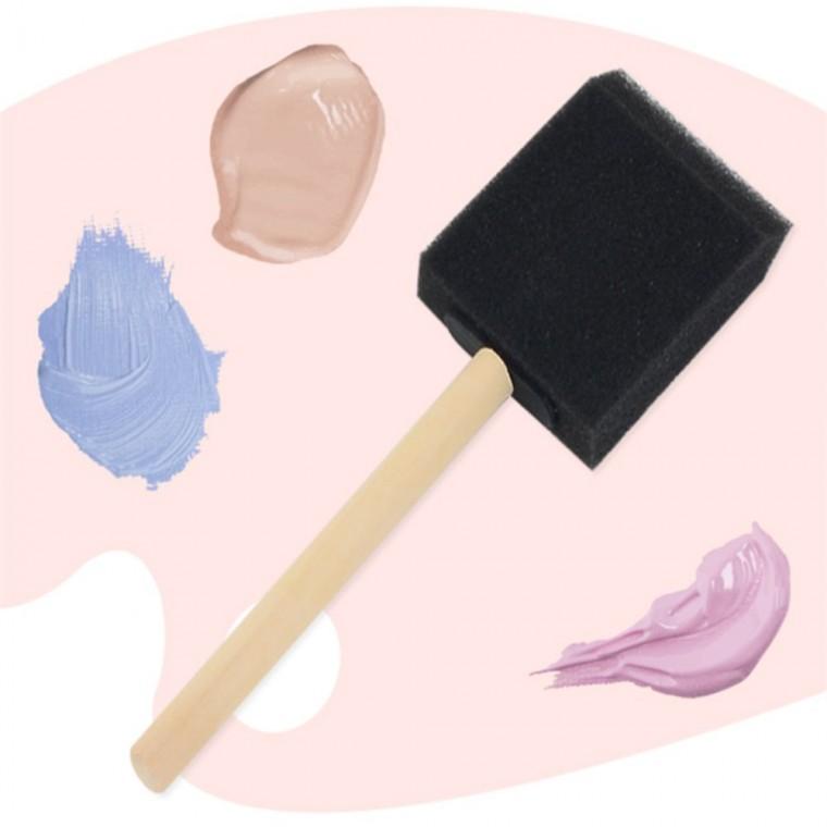 스폰지 붓 5cm 스폰지팁브러쉬 폼브러쉬 미술용붓 스폰지브러쉬 유아미술스펀지