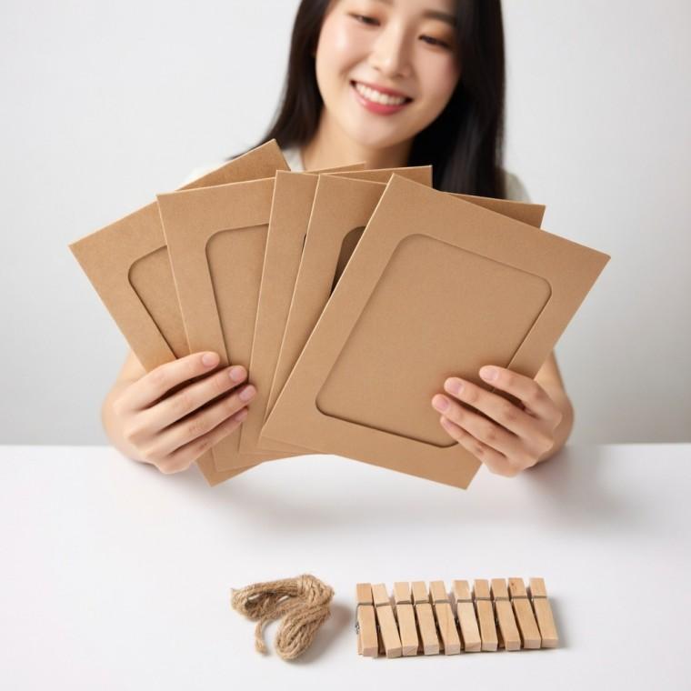 벽걸이 사진 페이퍼 마끈 졸업 종이액자
