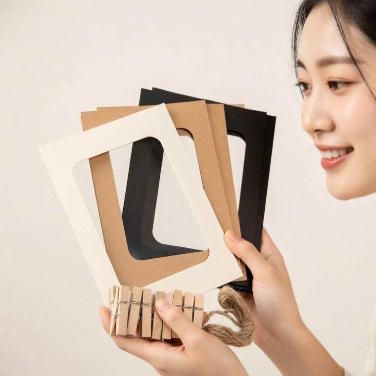 세트 프레임 페이퍼 즉석 DIY 종이 액자