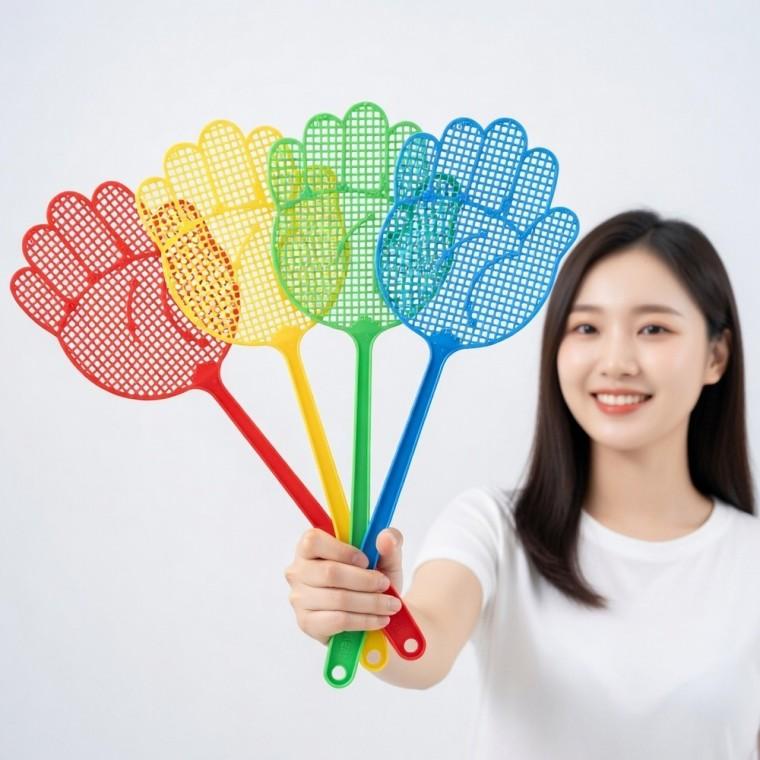 날파리 손바닥 벌레채 살충 실외 파리채