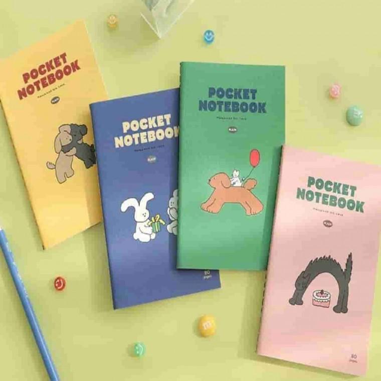 포켓노트 플레인 심플노트 드로잉북 기록장