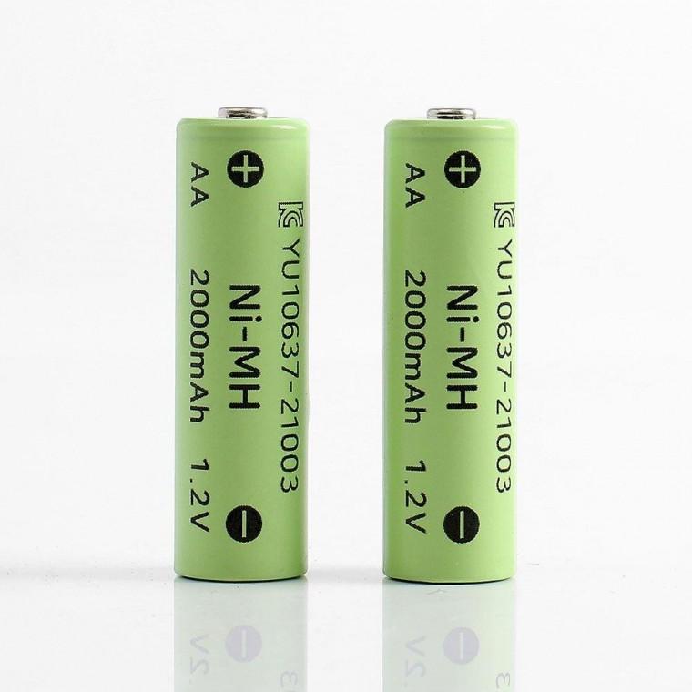 충전용 건전지 배터리 2개세트 2000mAh 니켈수소 AA 충전지