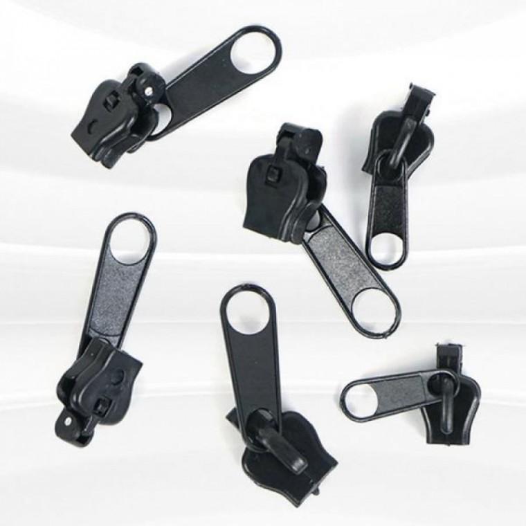 셀프 수선 DIY 지퍼 머리 헤드 소/중/대 6P