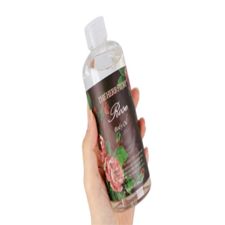 더허브스토리 바디오일 300ml 고보습바디오일 화이트머스크바디오일 로즈바디오일