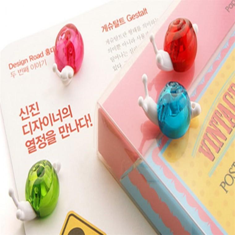 달팽이 모양 자석 10P 포토마그네틱 포토마그넷 냉장고마그넷 사진마그네틱 메모소품자석