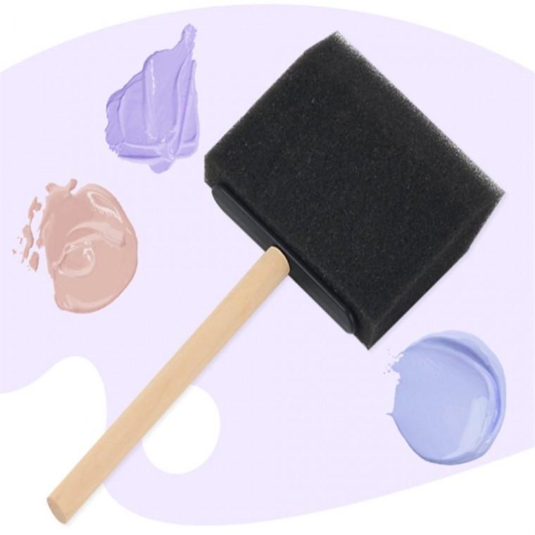 스폰지 붓 7.5cm 털안빠지는페인트붓 미술도구스폰지 페인트붓 미술스펀지 스폰지브러쉬