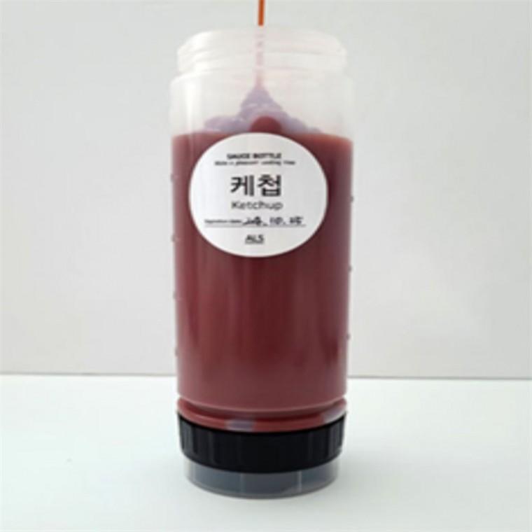 플라스틱소스통 거꾸로 소스통 (대)650ml