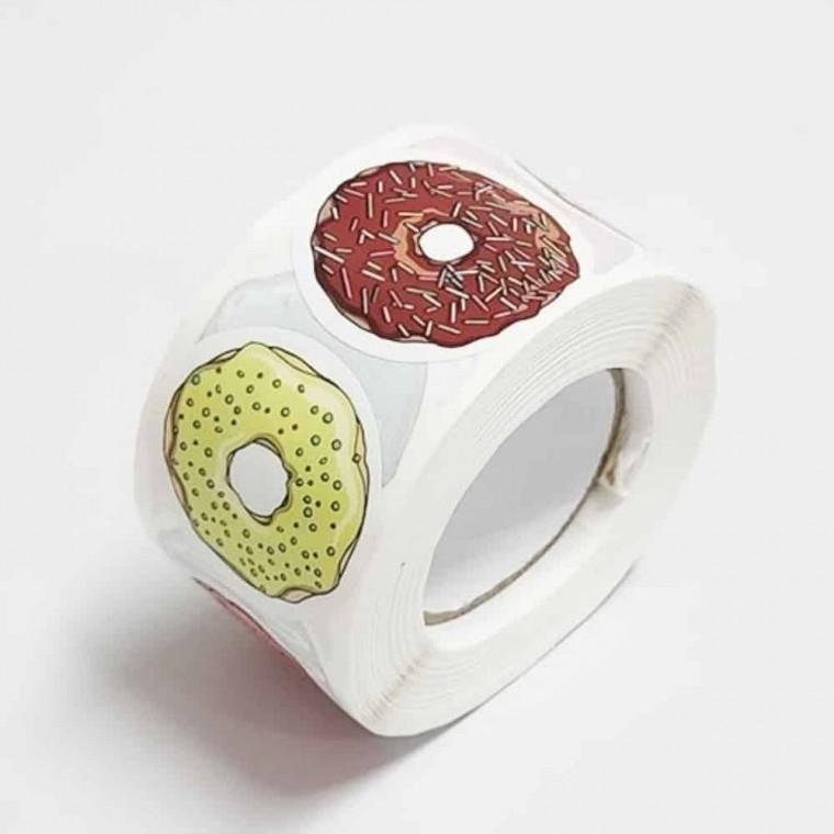 도넛 스티커 38mm 대용량스티커 스티커포장