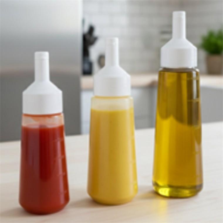 원터치양념통 투명 소스병 (대)470ml