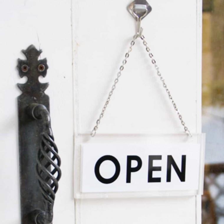 OPEN CLOSED 투명 도어사인 오픈클로즈안내판 오픈클로즈문패 오픈클로즈간판 OPENCLOSE팻말