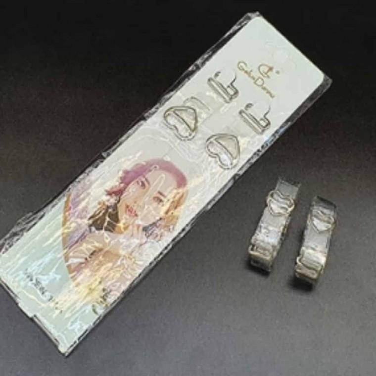 투명 유광 브라끈 1cm 실리콘브라끈 투명속옷끈