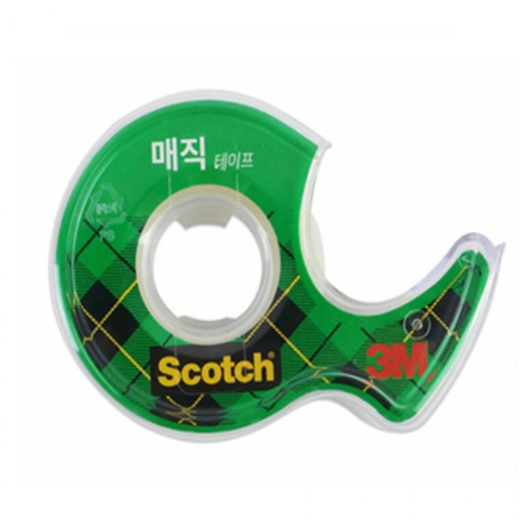 반투명테이프 3M스카치테이프 18mm 디스펜서세트 18mmX16m 122A