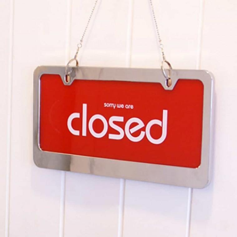 OPEN CLOSED 스텐 빨강 OPENCLOSED 오픈팻말 OPEN팻말 오픈클로즈팻말 오픈크로즈