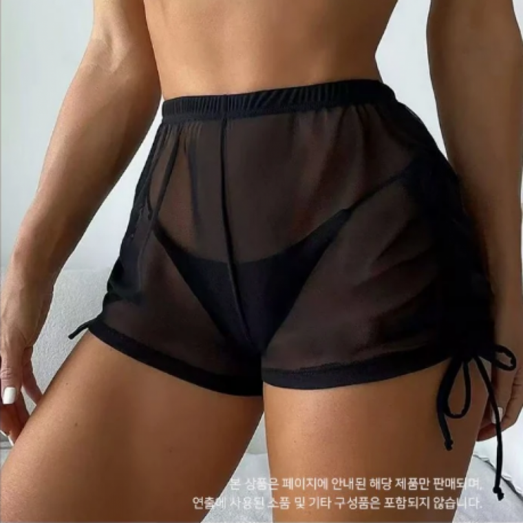 여성 수영복 커버업 비키니 커버업 휴양지 비키니 하의