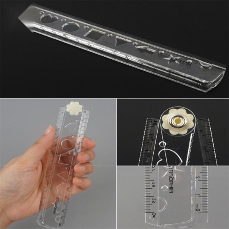 접이식 30cm 측정자 측정기 다용도자 수학자