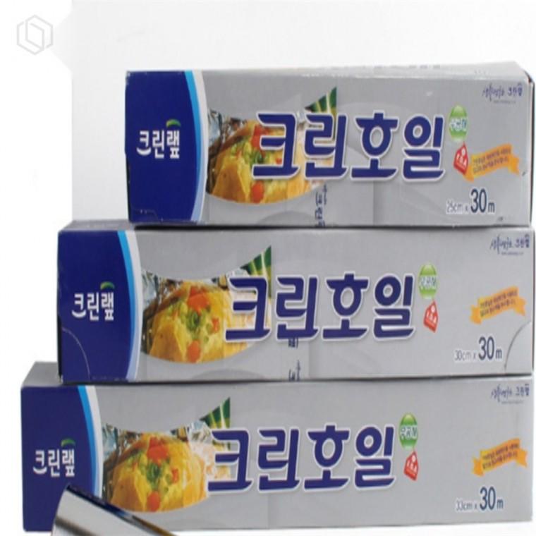 크린호일 알루미늄 호일 15미크론 30M x 25/30/33cm 알루미늄호일 음식포장 알미늄호일