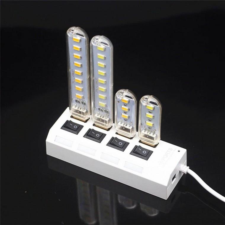 사이노텍 usb램프 독서 본체받침대 그래픽카드지지대 컴퓨터본체받침대 USB