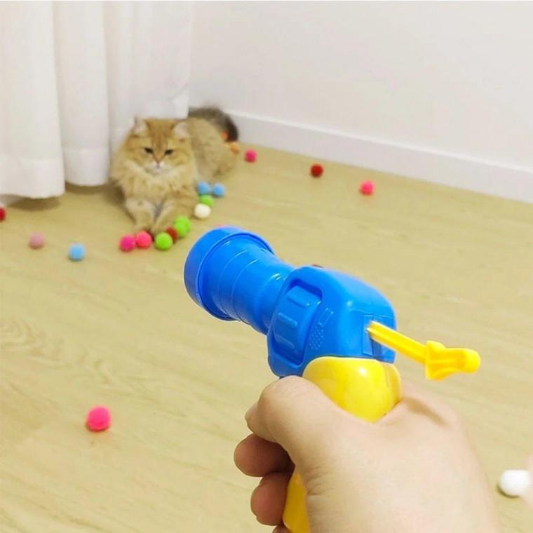 사이노텍 고양이슈팅건장난감 건 우울증 완화 100PCS C 고양이 장난감