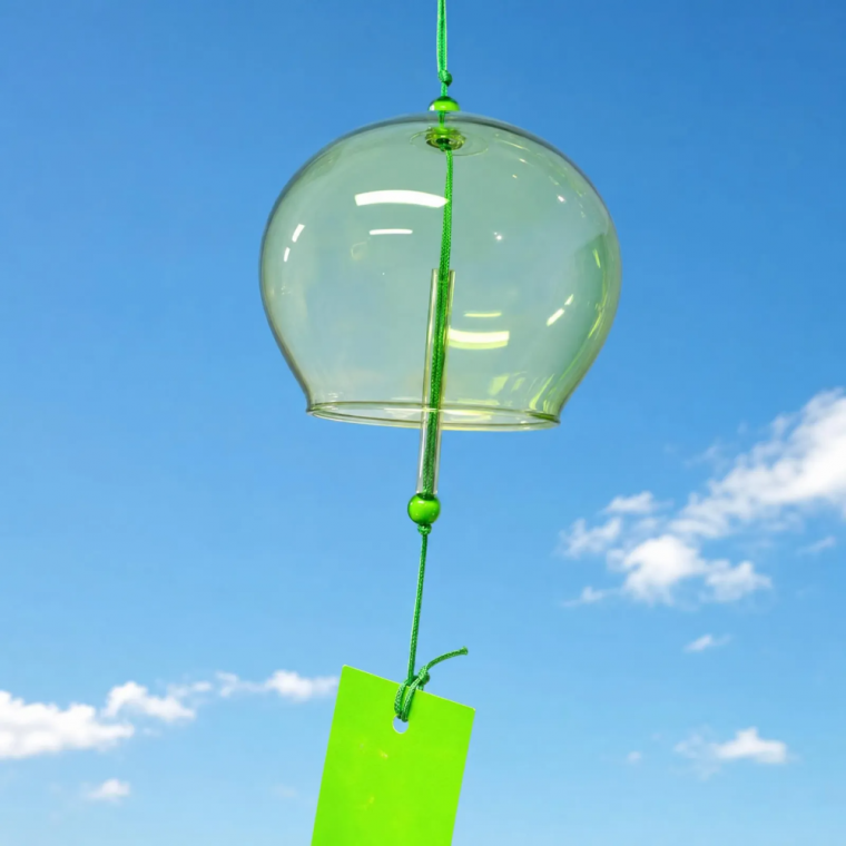 일본 유리 풍경 후우링 (초록색)