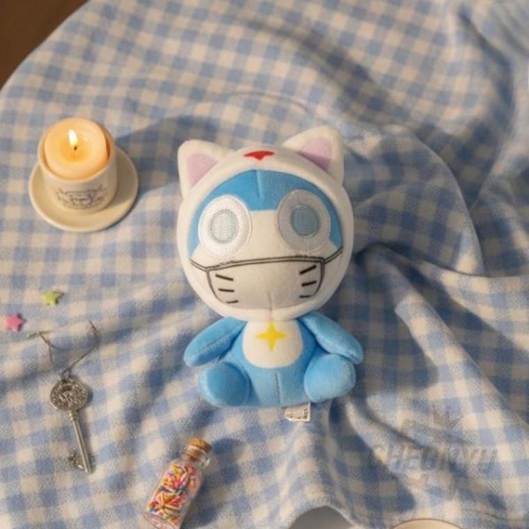 고양이 복장 인형 가방고리 8cm 캐릭터 장식품