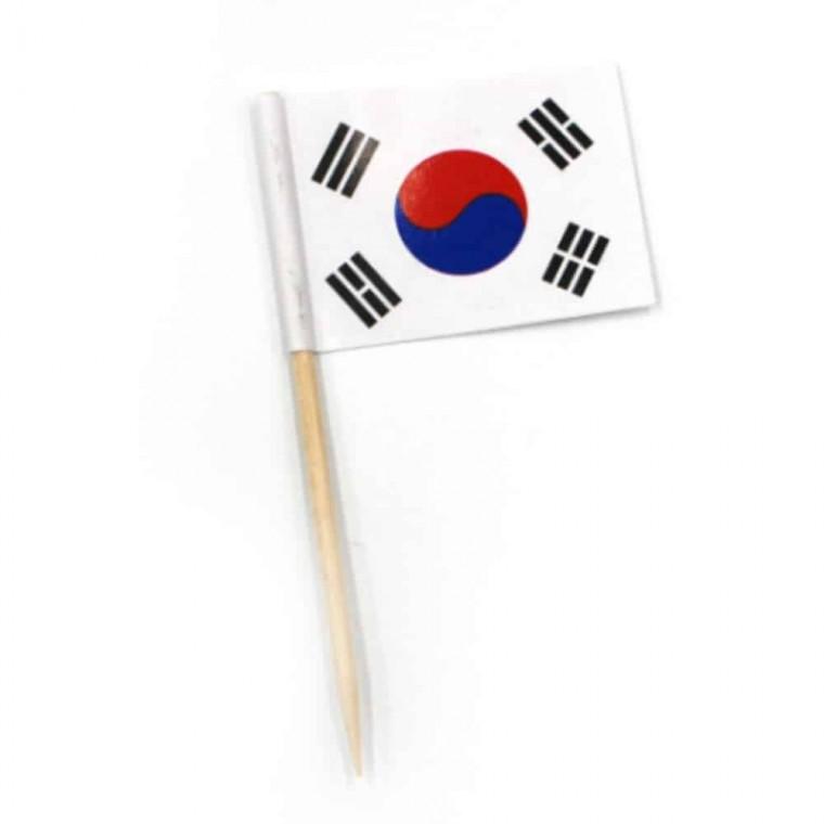 이쑤시개 태극기 10개 데코픽 미니태극기깃발