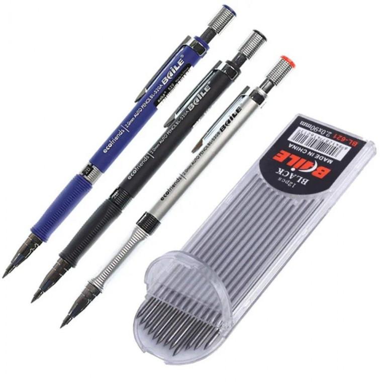 사이노텍 2mm연필샤프 목공펜슬 건축 도면 스케치 샤프0.5 2mm 연필심