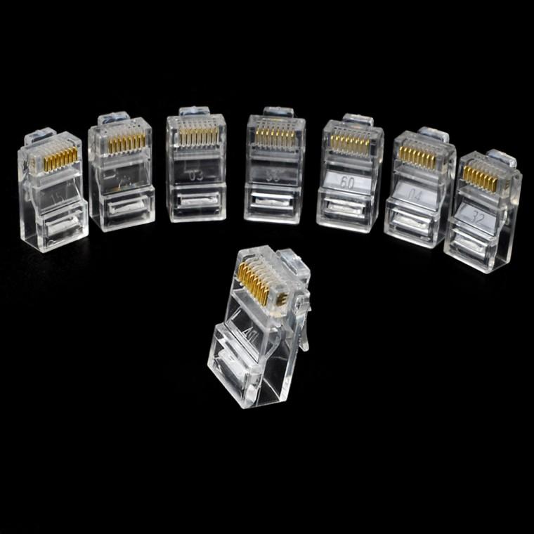 랜선 커넥터 8개 RJ45플러그 트레일러7핀