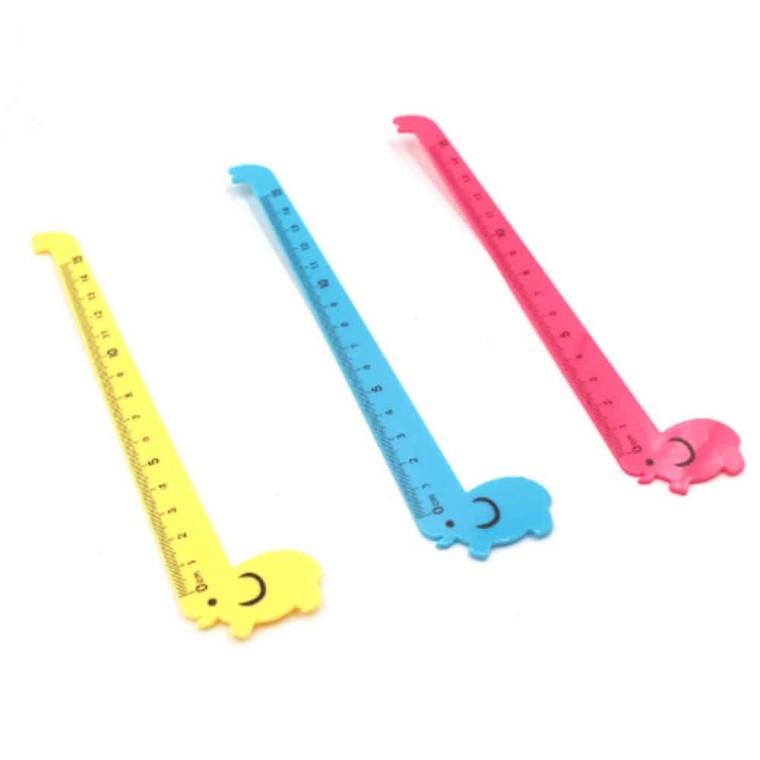 동물모양 자 15cm 학용품자 유아모양자
