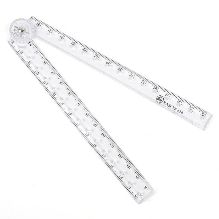 각도조절 접이식 30cm 자 접이식자 각도조절자 30cm각도조절자 접이식멀티자