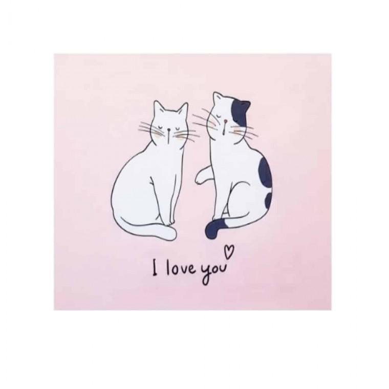 포스터 고양이 M 벽장식소품 가리개천