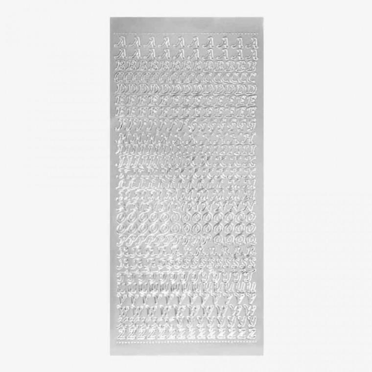 PVC 대문자 스티커 실버 입체스티커 PVC스티커