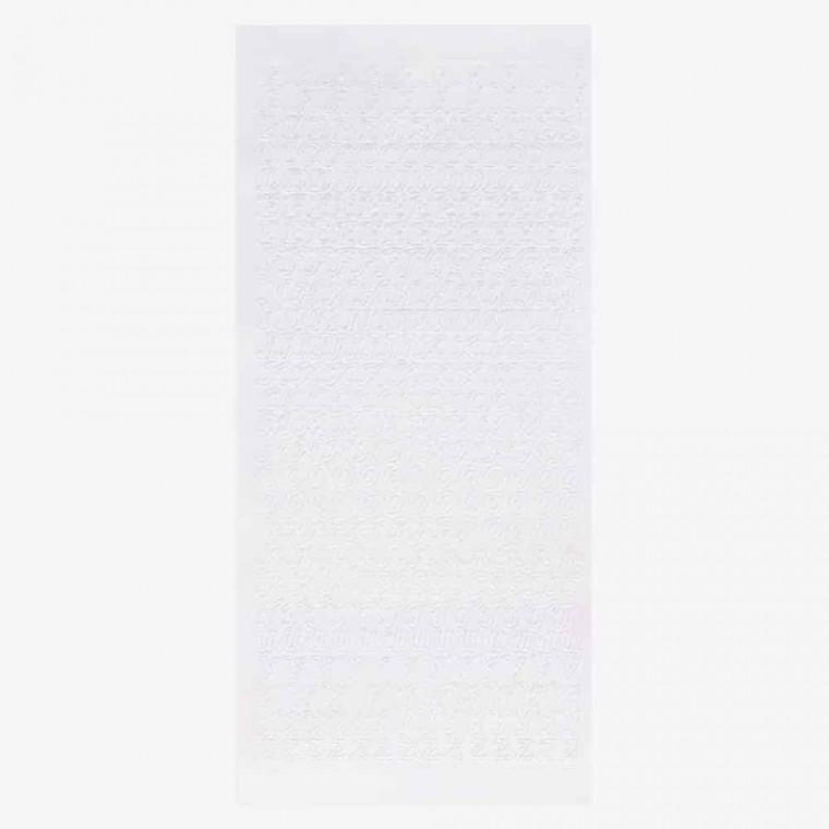 PVC 대문자 스티커 화이트 유리스티커 폰꾸스티커